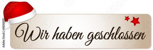 Wir haben geschlossen 