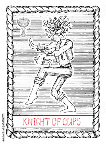 The tarot card. Knight of cups.