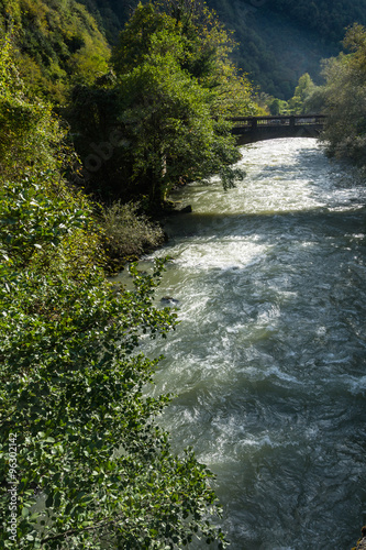 Mountain river Bzyb, Abkhazia.