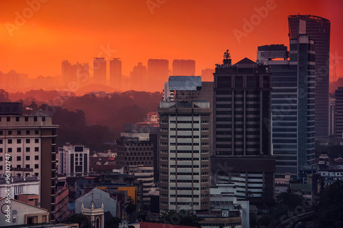 Sunset in Kuala Lumpur