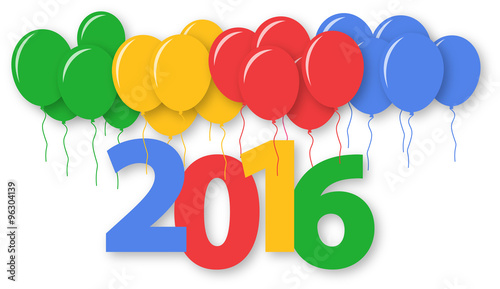 2016 with Balloons