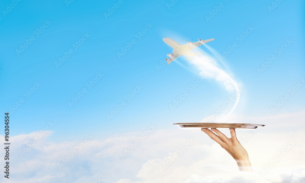 Naklejka premium Ticket booking service