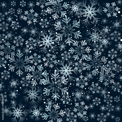 Christmas snowflakes background