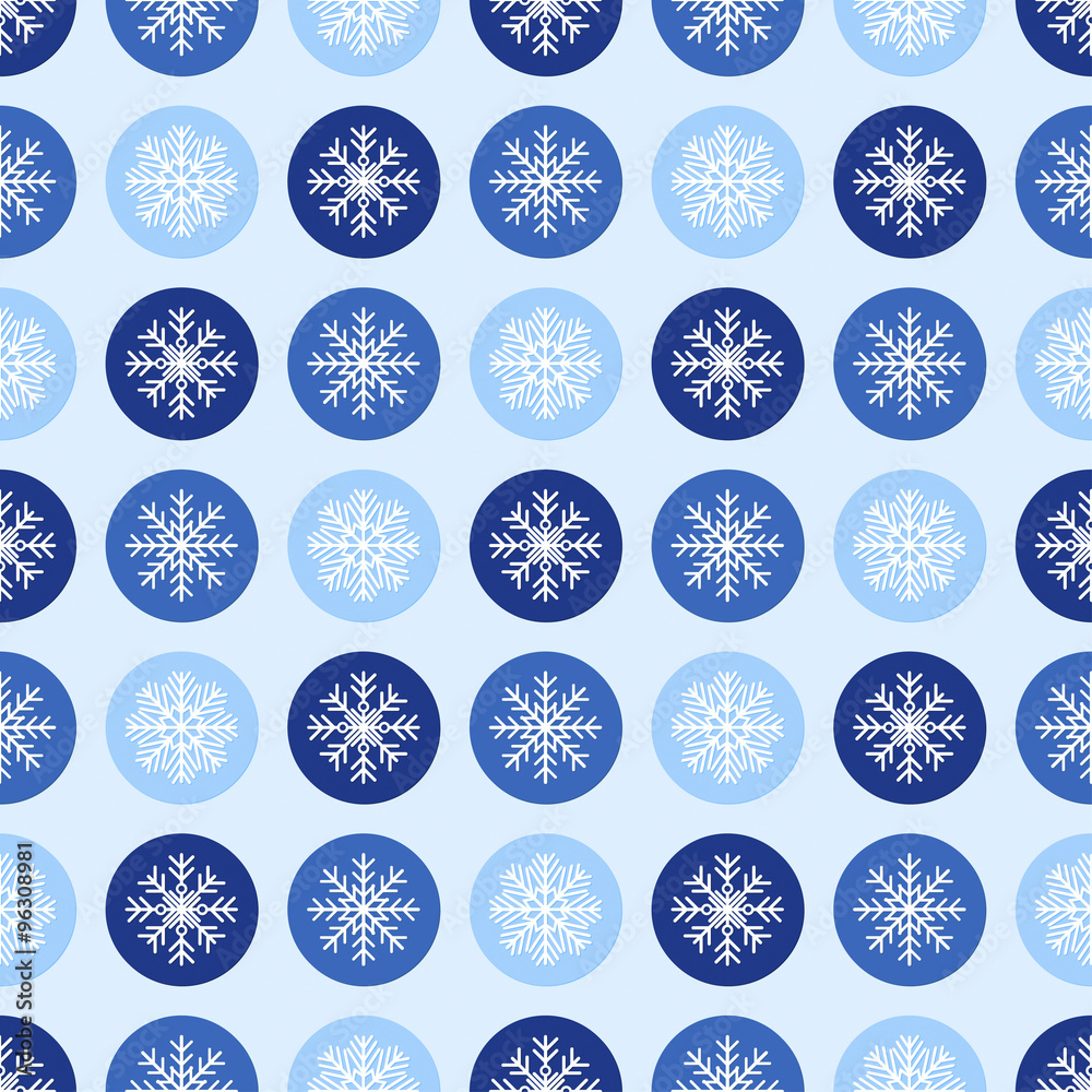Seamless winter background with snowflakes, vector illustration Seamless winter background with snowflakes, vector illustration
