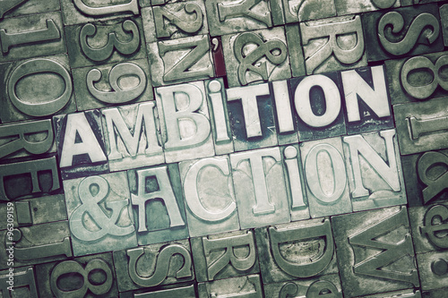 Canvas Print ambition and action met