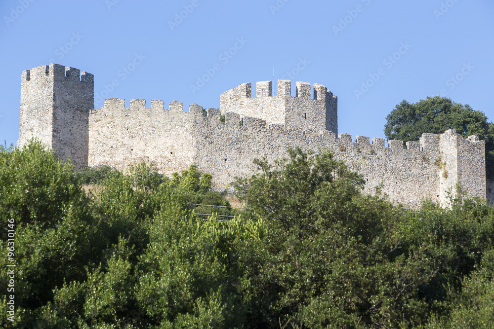 Beautiful old fortress against the blue sky