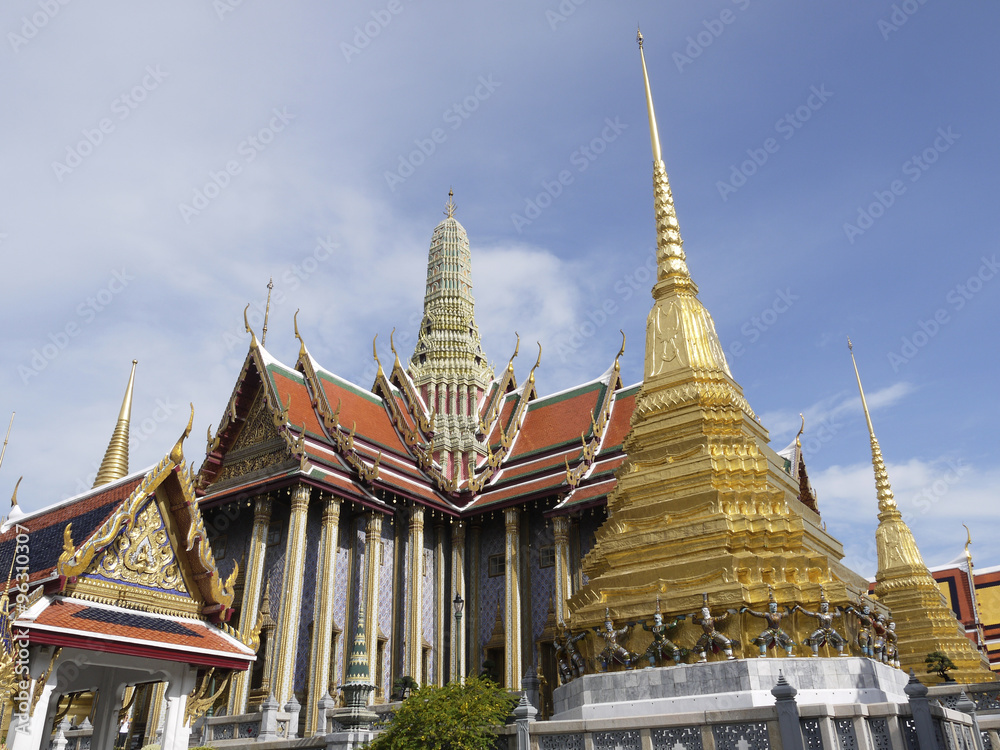 Wat Phra Kaew, Temple of the Emerald Buddha, Bangkok, Thailand Wat Phra Kaew, Temple of the Emerald Buddha, Bangkok, Thailand