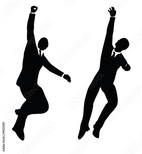 businessman hanging