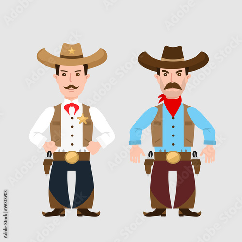 two cowboys photo