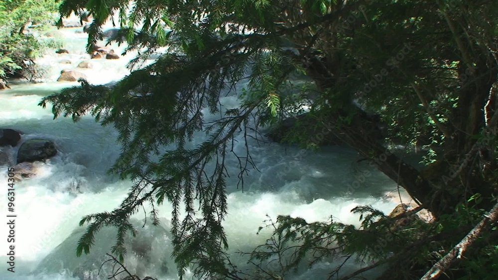 water in the mountain river runs on stones water in the mountain river runs on stones