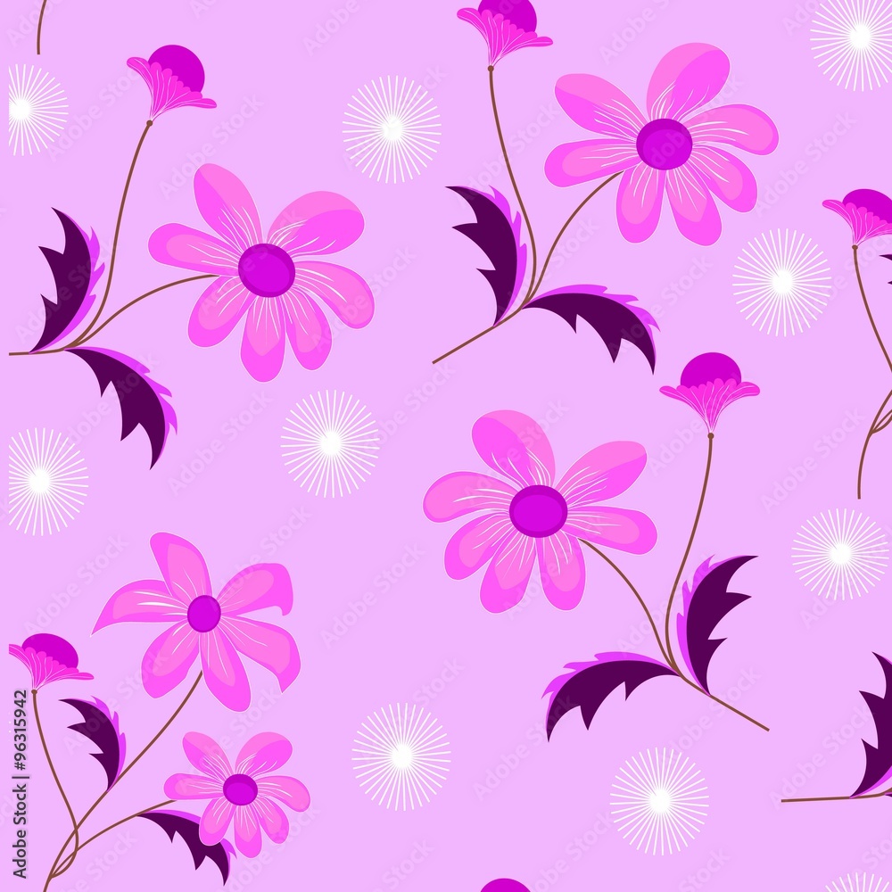 pink flower pattern