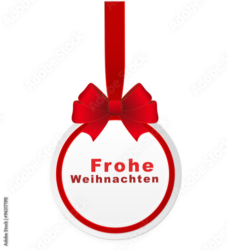 round sign frohe Weihnachten
