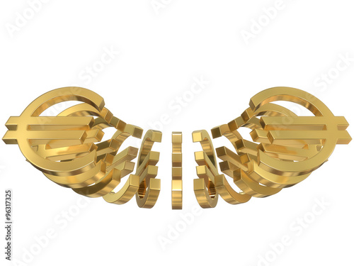 Gold Euro sign
