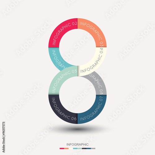 Modern infographic for business project