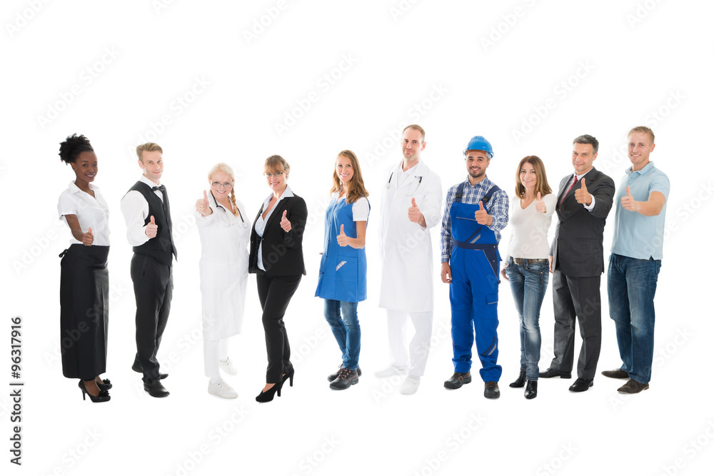 Portrait Of People With Various Occupations Portrait Of People With Various Occupations