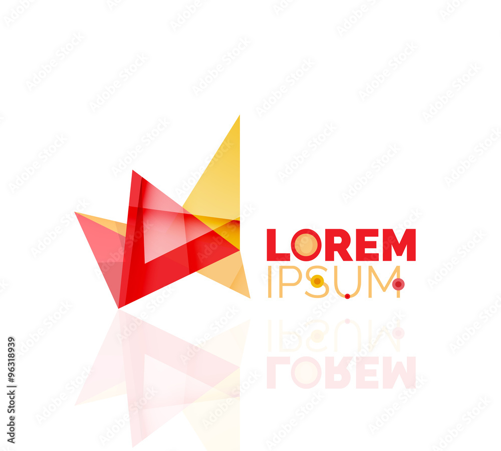 Logo, abstract geometric business icon Logo, abstract geometric business icon
