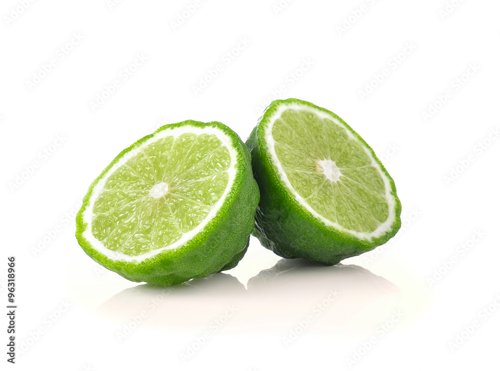bergamot on white background bergamot on white background