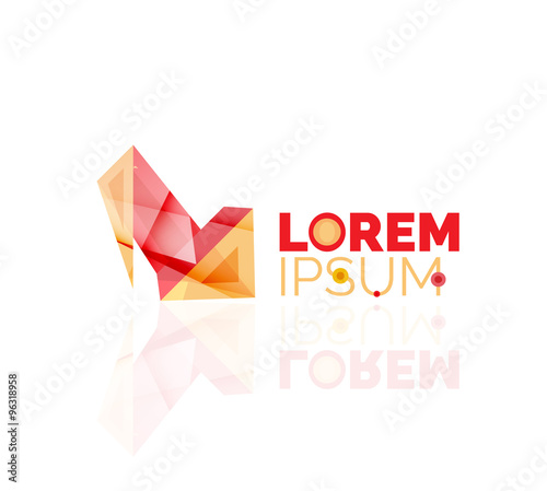 Free Download Logo, abstract geometric business icon - GFXLoad