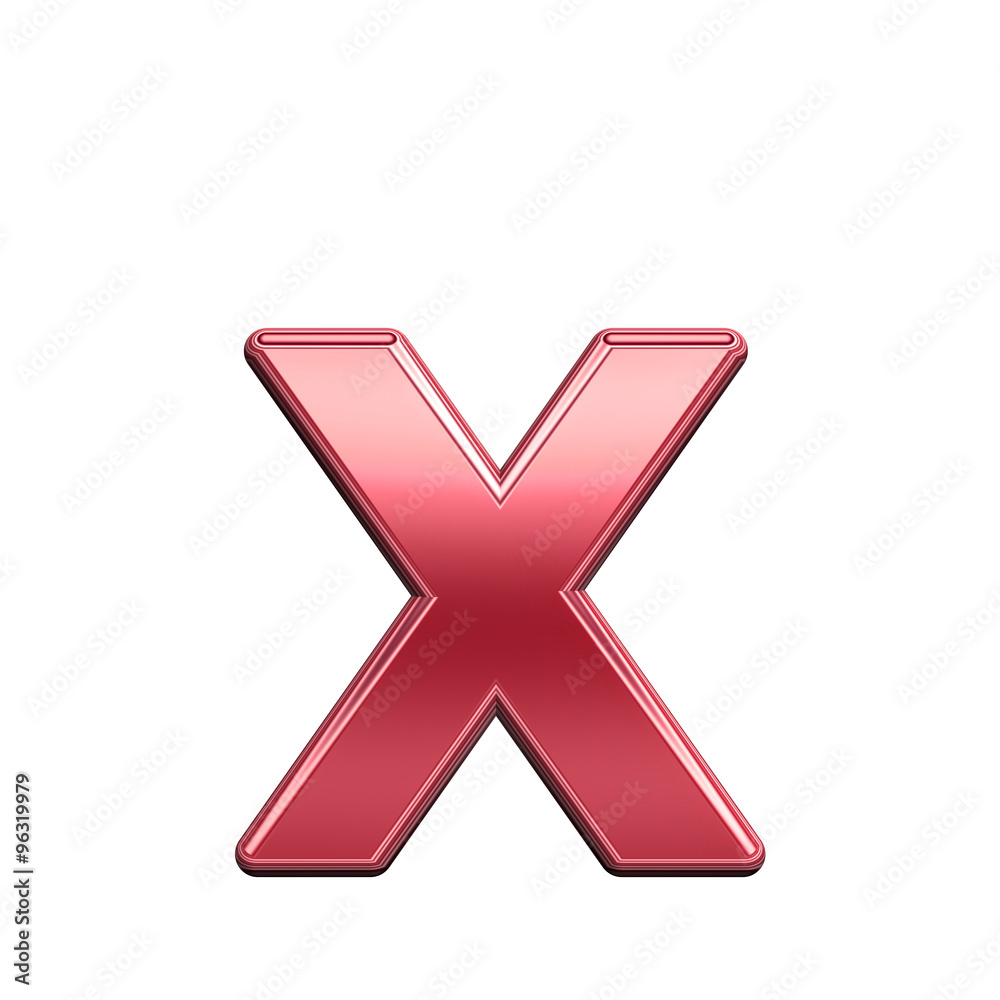 One lower case letter from shiny red alphabet set, isolated on white. Computer generated 3D photo rendering. One lower case letter from shiny red alphabet set, isolated on white. Computer generated 3D photo rendering.
