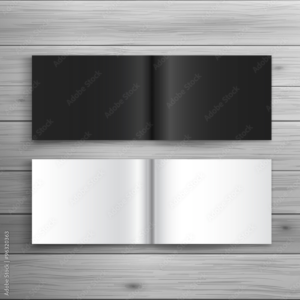 Obraz premium Blank folded brochure