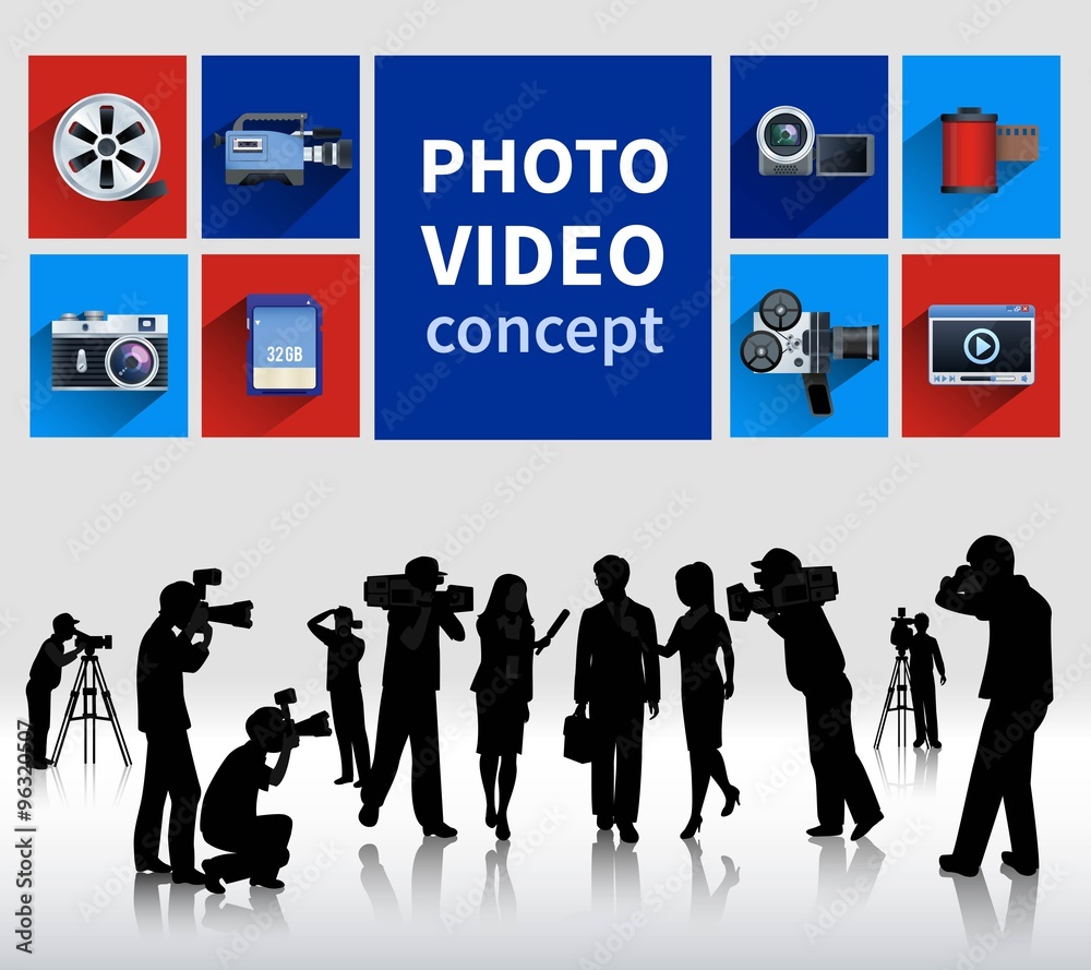 Obraz premium Photo And Video Concept 