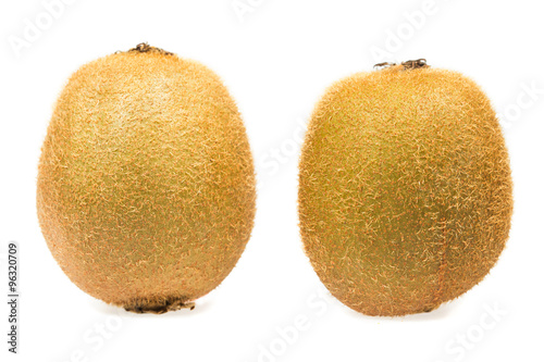 two Kiwi fruit
