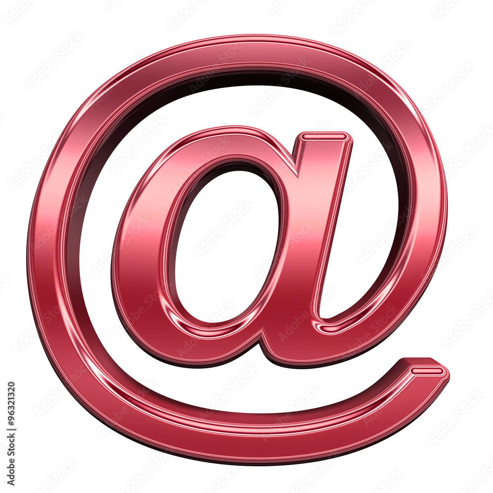 Mail sign from shiny red alphabet set, isolated on white. Computer generated 3D photo rendering. Mail sign from shiny red alphabet set, isolated on white. Computer generated 3D photo rendering.