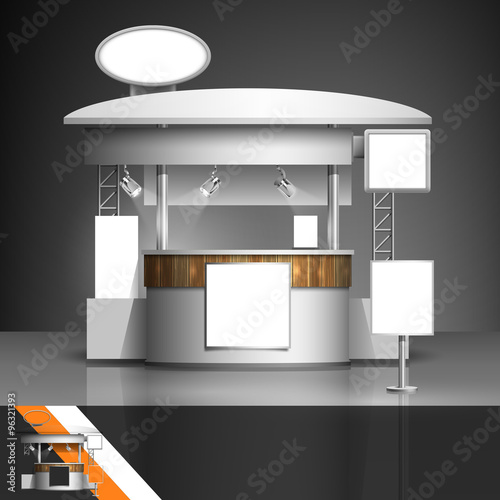 Blank exhibition stand