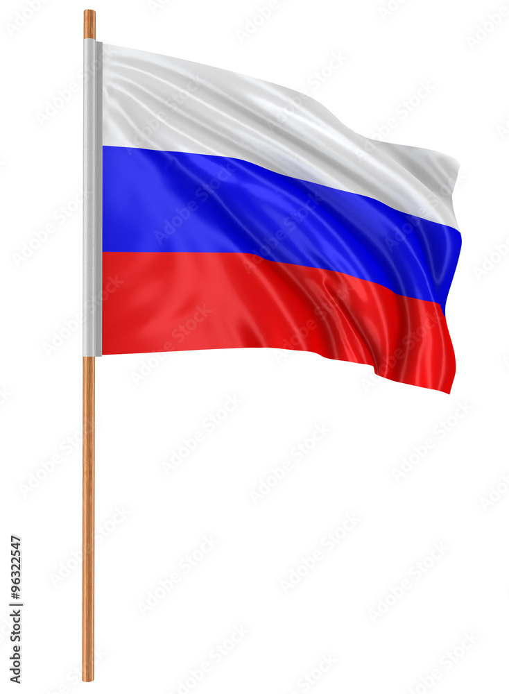 3D Russian flag (clipping path included) 3D Russian flag (clipping path included)