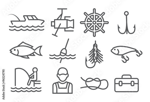 Fishing Line Icons