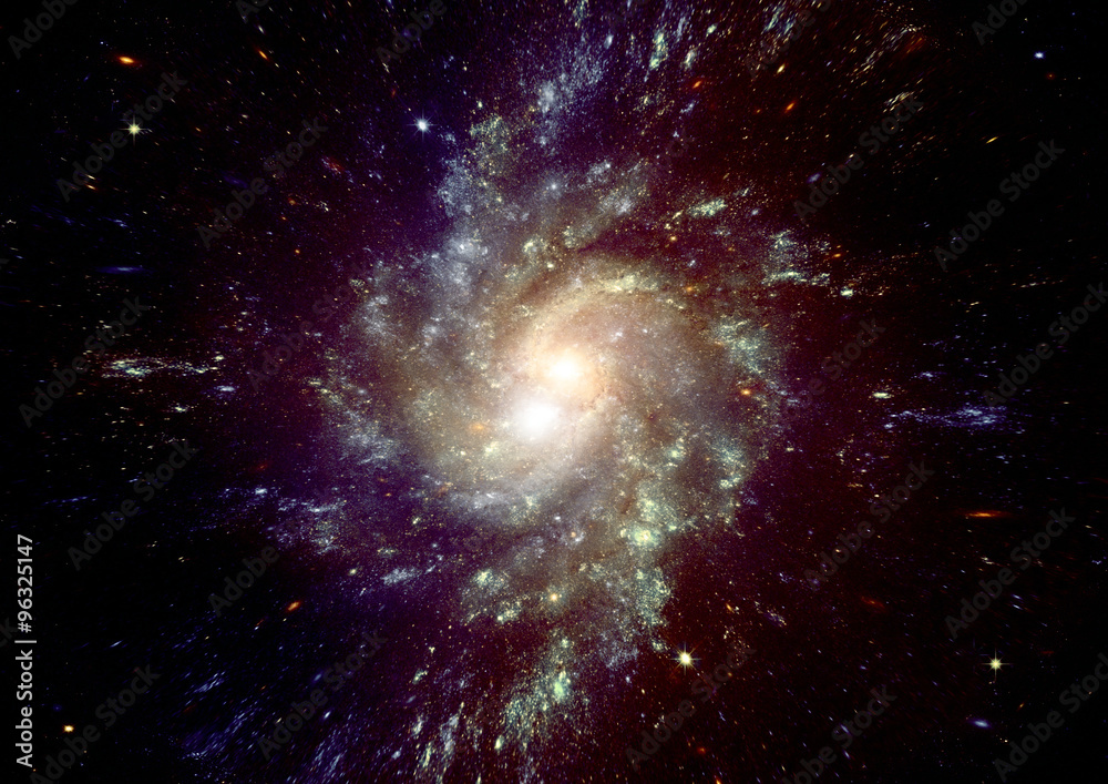Fototapeta premium galaxy in a free space