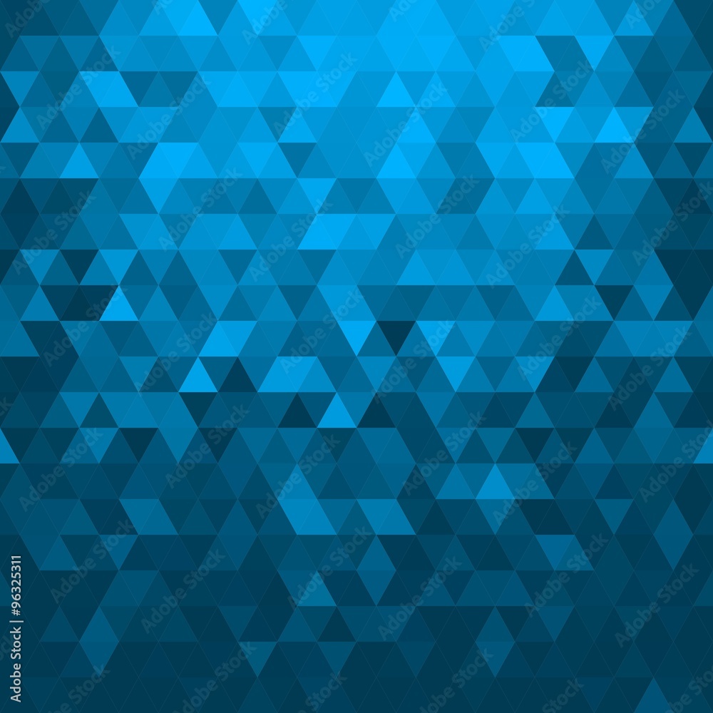 Blue Triangles Seamless Pattern