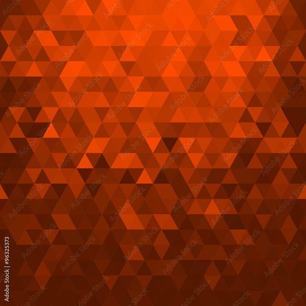Orange Triangles Seamless Pattern
