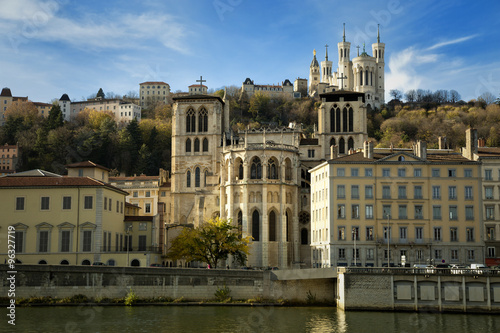 Old Lyon building and basilica