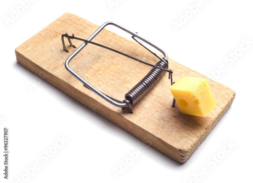 mousetrap isolated on white background