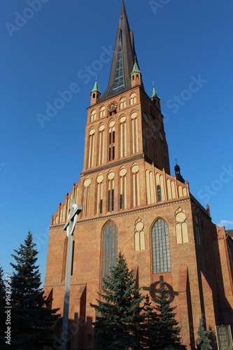 Kirchturm der Jakobskathedrale in Stettin