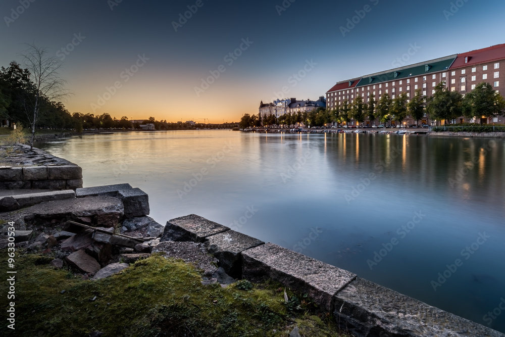 Autumn Sunset on Helsinki