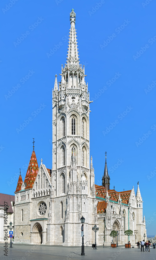 Matthias Church in Buda's Castle District of Budapest, Hungary