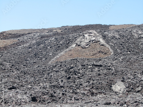 Ancienne coulée de lave du piton de la fournaise île de la Réunion