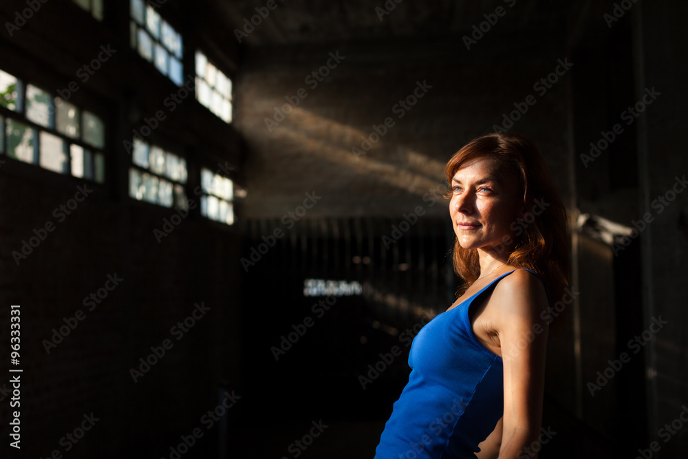 young woman enjoying sunlight