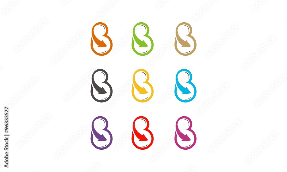letter b arrow logo design vector letter b arrow logo design vector