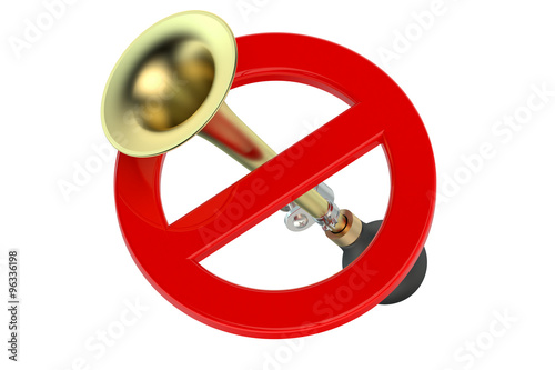 Fotografia do not honk or blowing concept