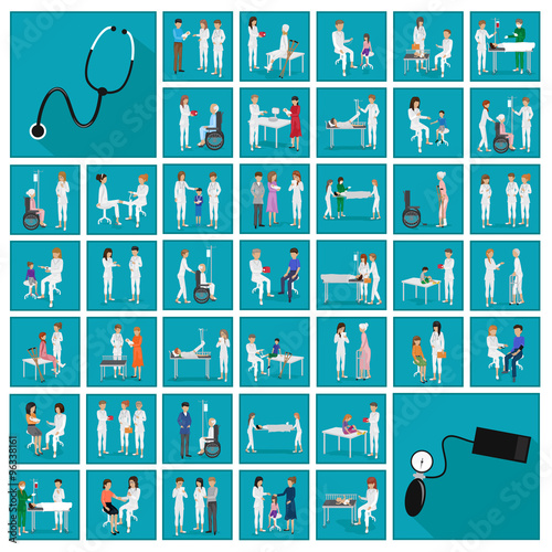 Medical Staff And Patients Different Situations