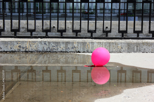 Pink ball - holiday remains photo