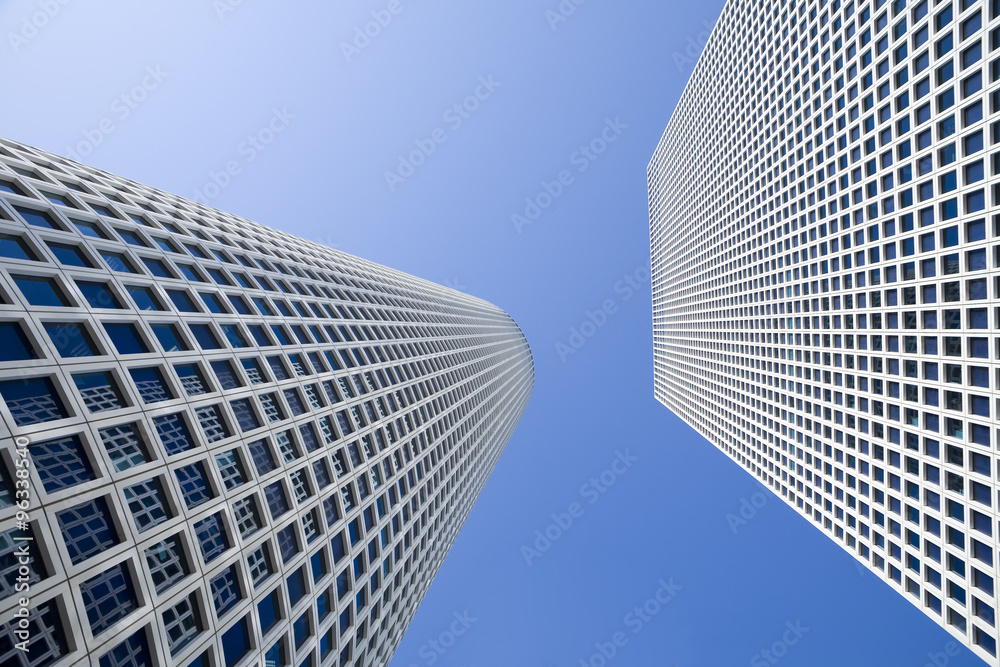 Skyscrapers Under Blue Sky - Modern Office Building Skyscrapers Under Blue Sky - Modern Office Building