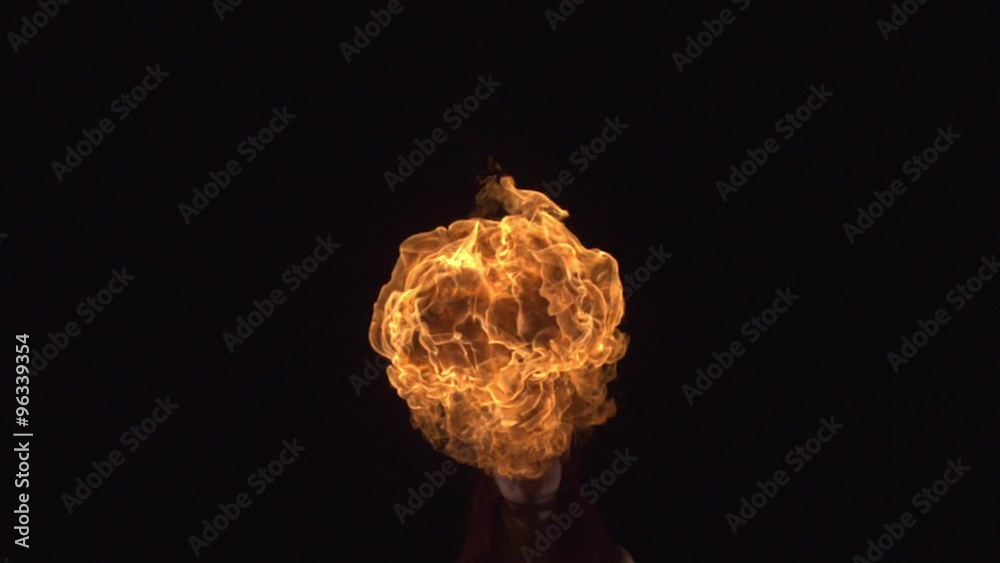 Fire explosion shooting with high speed camera, phantom flex.