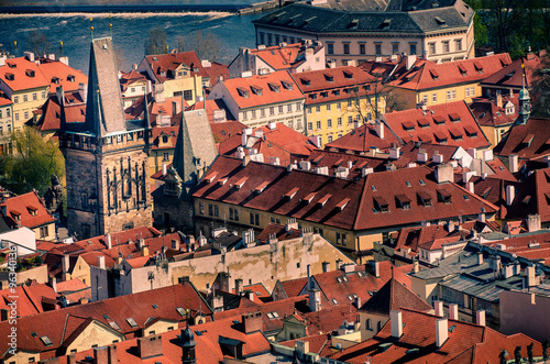 Aerial view of Old Town in Prague  Czech Republic
