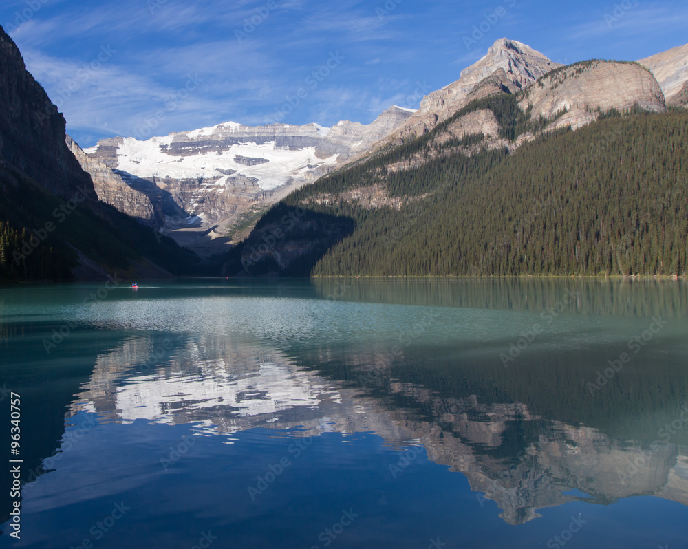Lake Louise in the summer time Lake Louise in the summer time
