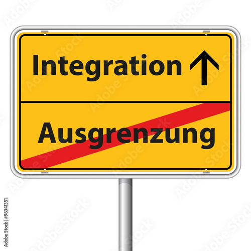 Illustration Vector Graphic Road Sign Integration