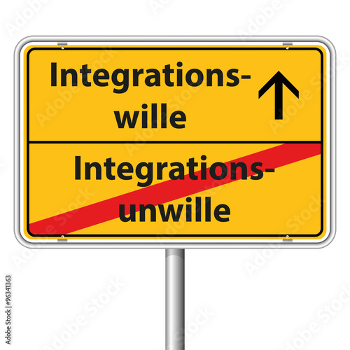 Illustration Vector Graphic Road Sign Integration